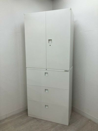 オカムラレクトラインシリーズ 両開きラテラル上下書庫 商品画像1