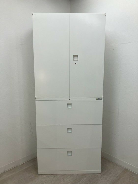 オカムラレクトラインシリーズ 両開きラテラル上下書庫 商品画像2