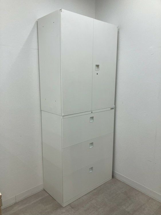 オカムラレクトラインシリーズ 両開きラテラル上下書庫 商品画像3