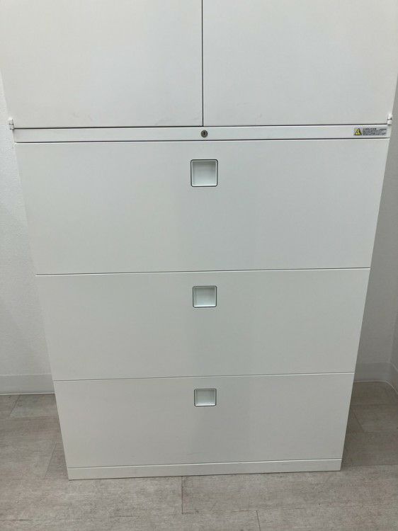 オカムラレクトラインシリーズ 両開きラテラル上下書庫 商品画像8