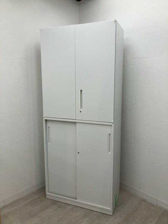 ウチダ（内田洋行）HS(ハイパーストレージ)シリーズ 両開きスライド上下書庫 商品画像1