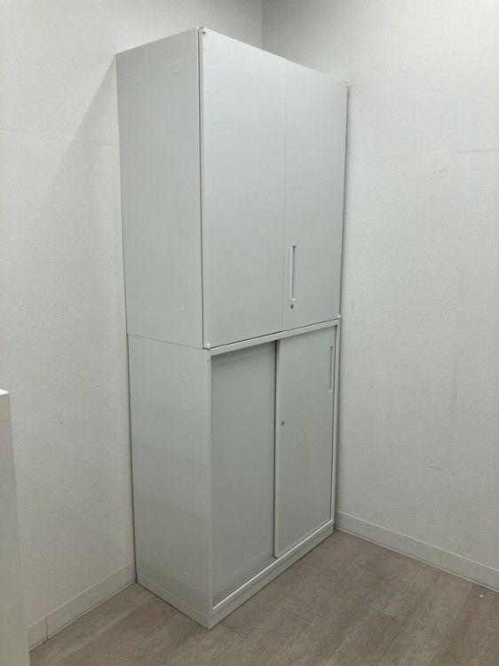 ウチダ（内田洋行）HS(ハイパーストレージ)シリーズ 両開きスライド上下書庫 商品画像3