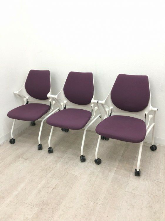 イトーキipsa(イプサ)シリーズ ネスティングチェア3脚セット 商品画像1