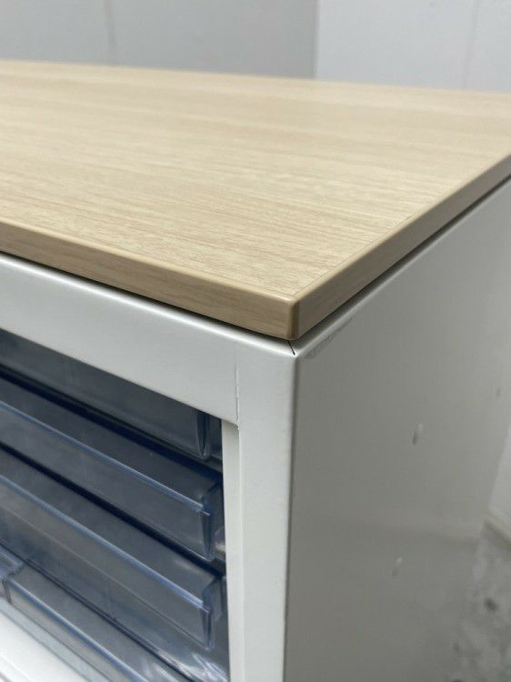 オカムラレクトラインシリーズ ガラス両開きクリアケース上下書庫 商品画像5