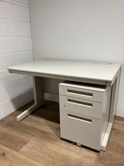 INABA/イナバデュエナポストフォームシリーズ 1100平デスク+ワゴンセット 商品画像1