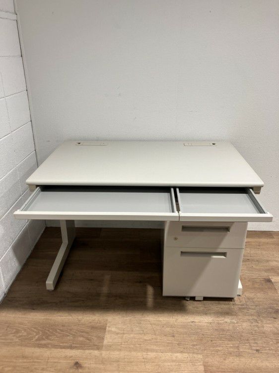 INABA/イナバデュエナポストフォームシリーズ 1100平デスク+ワゴンセット 商品画像2