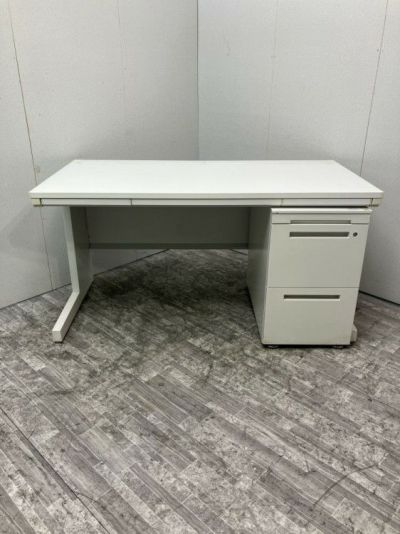 ウチダ（内田洋行）1400平デスク＋ワゴンセット 商品画像1