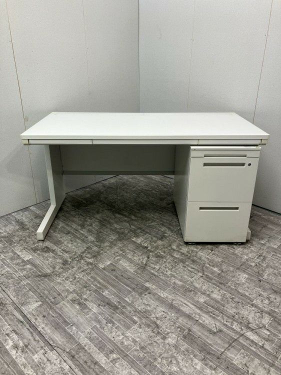 ウチダ（内田洋行）1400平デスク＋ワゴンセット 商品画像1