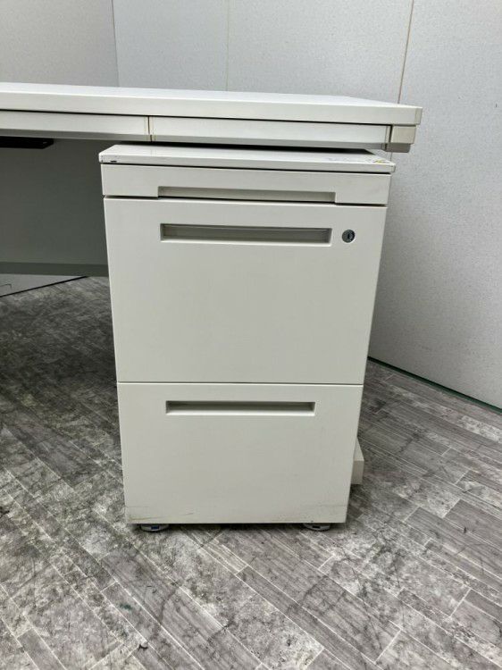 ウチダ（内田洋行）1400平デスク＋ワゴンセット 商品画像8