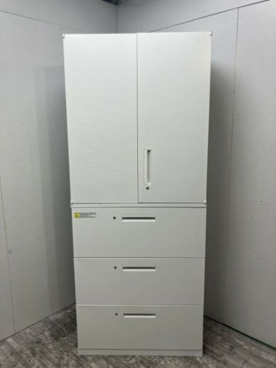 ウチダ（内田洋行）HS(ハイパーストレージ)シリーズ 3段ラテラル・両開き上下書庫 商品画像1