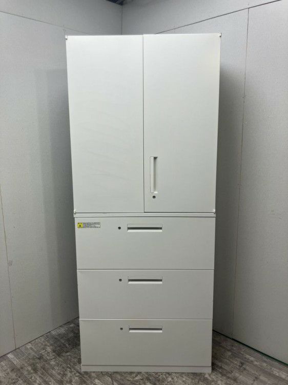 ウチダ（内田洋行）HS(ハイパーストレージ)シリーズ 3段ラテラル・両開き上下書庫 商品画像1