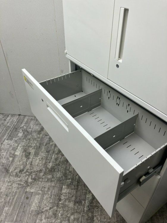 ウチダ（内田洋行）HS(ハイパーストレージ)シリーズ 3段ラテラル・両開き上下書庫 商品画像7