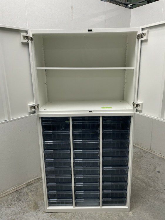 オカムラレクトラインシリーズ 両開きクリアトレー上下書庫 商品画像7