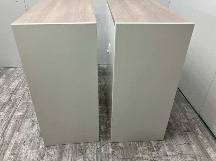 オカムラレクトラインシリーズ ダイヤル式天板付両開き書庫2台セット 商品画像8