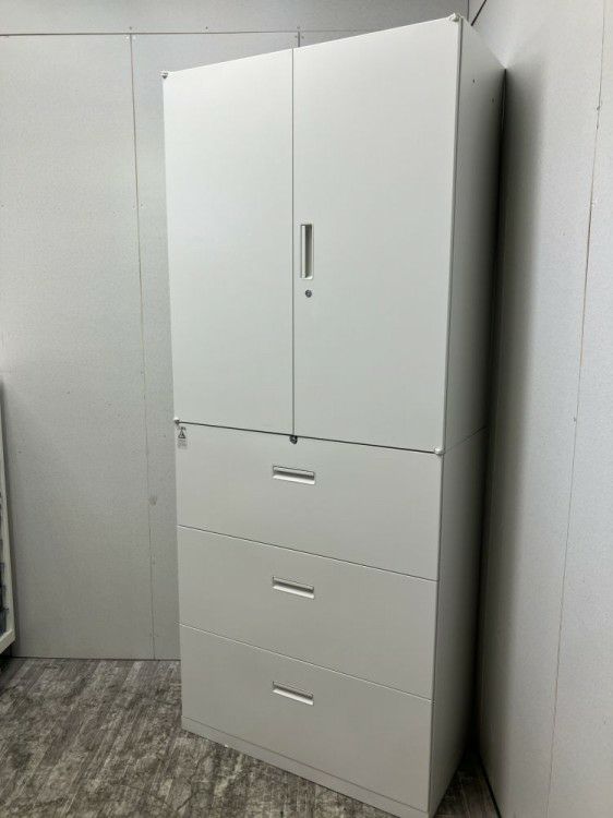 ライオン3段ラテラル・両開き上下書庫 商品画像2