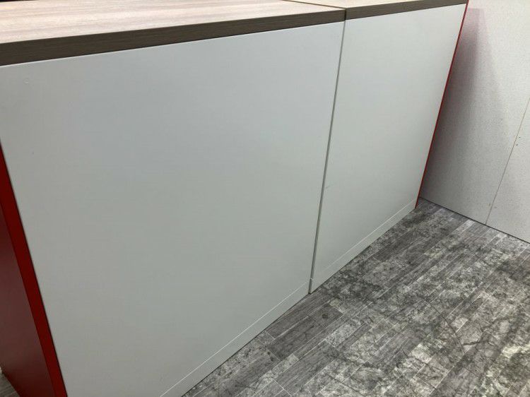 オカムラレクトラインシリーズ ダイヤル式天板付両開き書庫2台セット 商品画像8