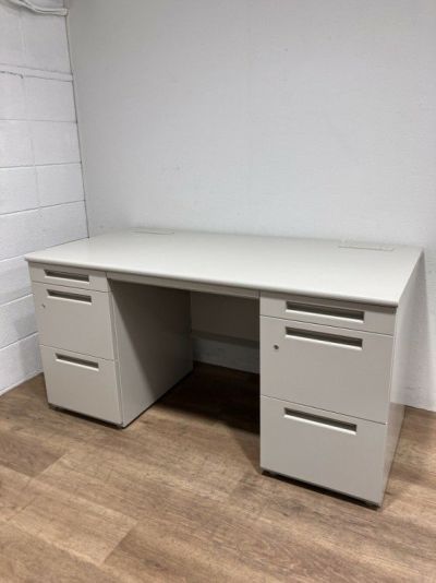 INABA/イナバデュエナシリーズ 1400両袖デスク 商品画像1