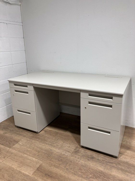 INABA/イナバデュエナシリーズ 1400両袖デスク 商品画像1