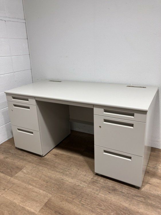 INABA/イナバデュエナシリーズ 1400両袖デスク 商品画像1