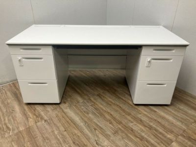 コクヨisシリーズ ダイヤル式1600両袖デスク 商品画像1