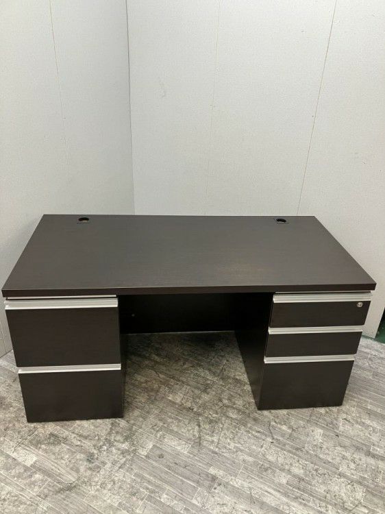 井上金庫役員室用1500両側デスク 商品画像1