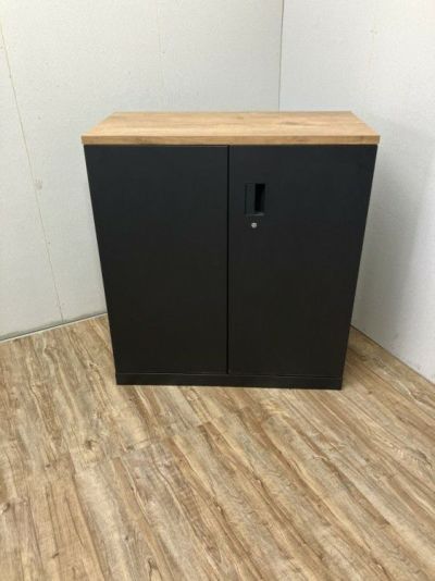 イトーキeSキャビネット(エスキャビネット)シリーズ 天板付両開き書庫 商品画像1