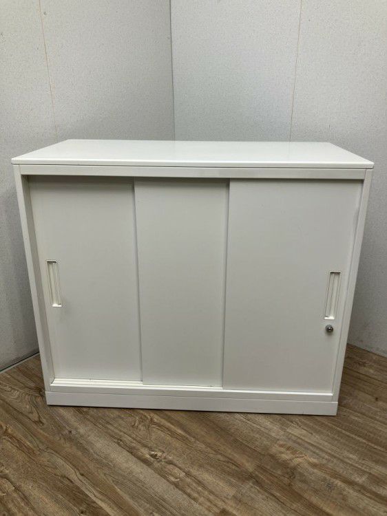 ナイキCWシリーズ 天板付3扉スライド書庫 商品画像1