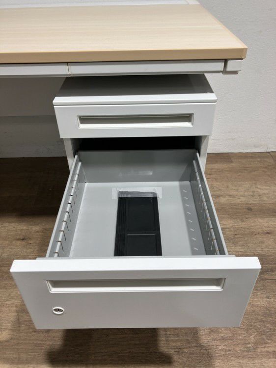 ウチダ（内田洋行）SCAENA(スカエナ)シリーズ　Kタイプ 1200平デスク+ワゴンセット 商品画像4