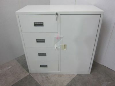 トラスコ 4段コンビ書庫