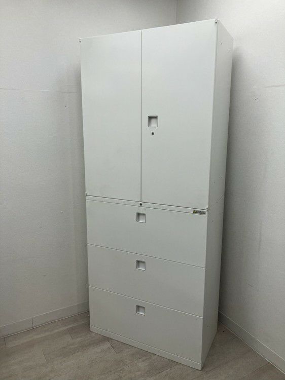 オカムラレクトラインシリーズ 両開きラテラル上下書庫 商品画像1