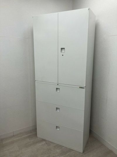 オカムラレクトラインシリーズ 両開きラテラル上下書庫 商品画像1