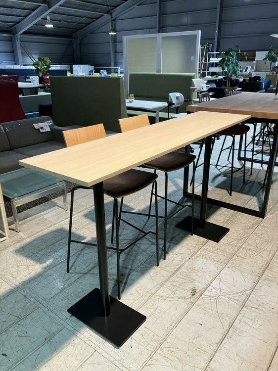 ウチダ（内田洋行）NEUT(ニュート)シリーズ+Hazel(ヘーゼル)シリーズ 1800カウンターテーブル+ハイチェア2脚セット 商品画像1