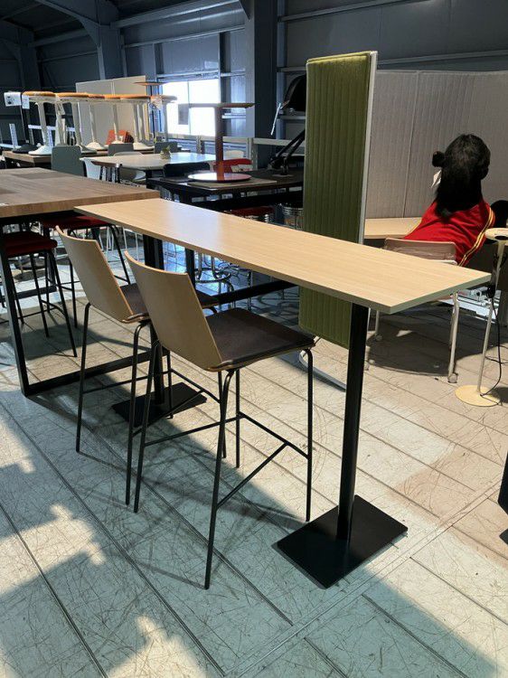 ウチダ（内田洋行）NEUT(ニュート)シリーズ+Hazel(ヘーゼル)シリーズ 1800カウンターテーブル+ハイチェア2脚セット 商品画像3