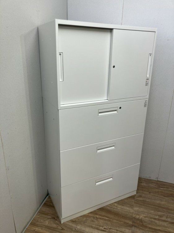 コクヨEDIA(エディア)シリーズ 3段ラテラル・引違い上下書庫 商品画像3