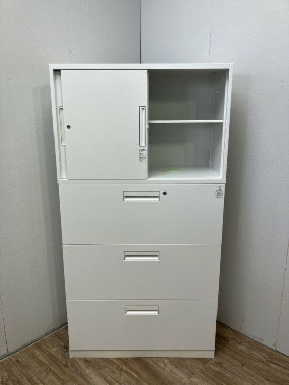 コクヨEDIA(エディア)シリーズ 3段ラテラル・引違い上下書庫 商品画像5