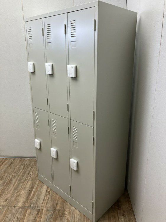 プラスダイヤル式6人用ロッカー 商品画像2