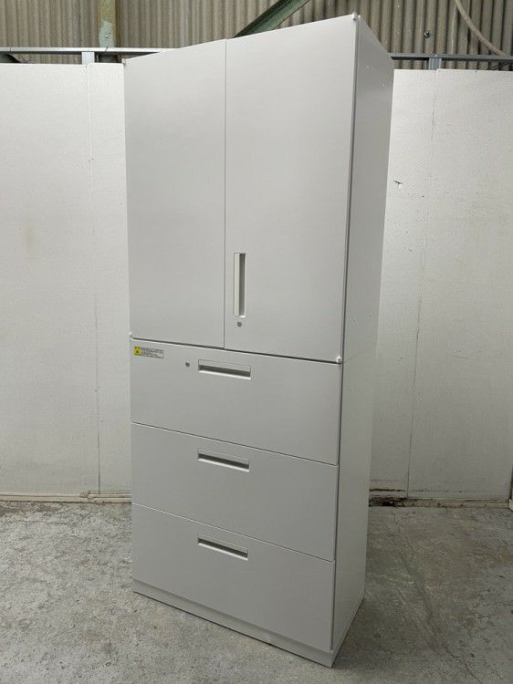 ウチダ（内田洋行）HS(ハイパーストレージ)シリーズ 両開きラテラル上下書庫 商品画像1