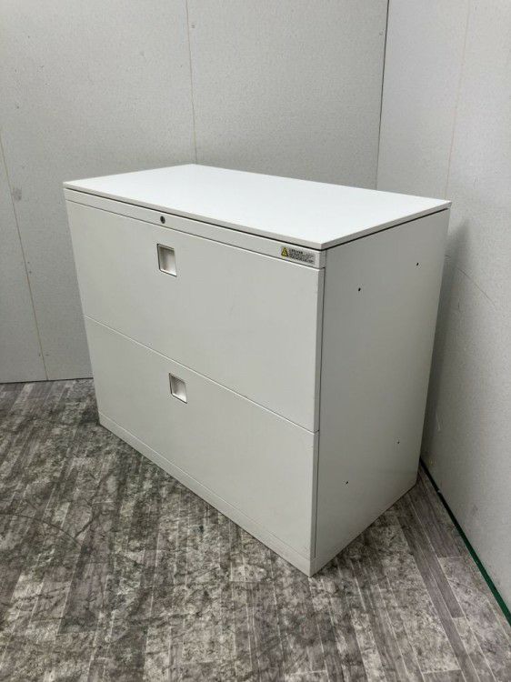 オカムラレクトラインシリーズ 天板付2段ラテラル書庫 商品画像2