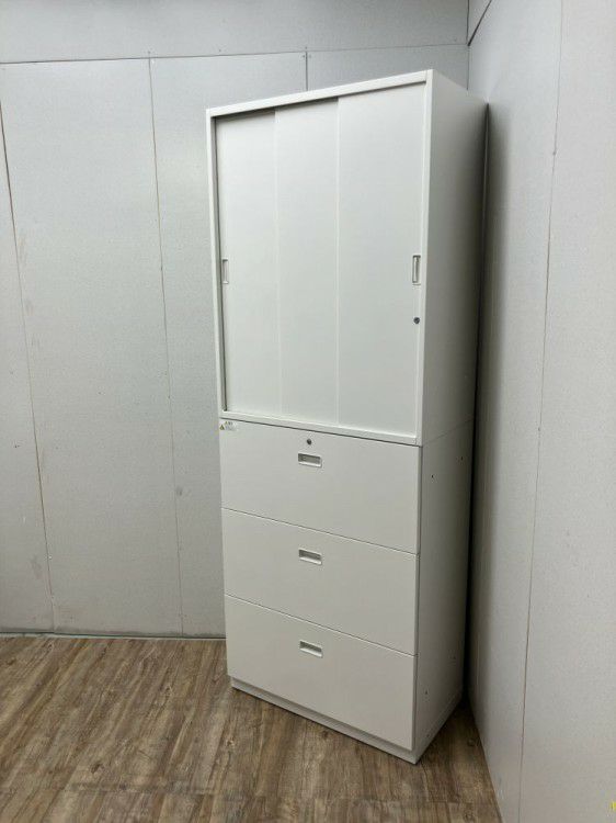 イトーキシンラインシリーズ 3段ラテラル・3扉引違い上下書庫 商品画像2