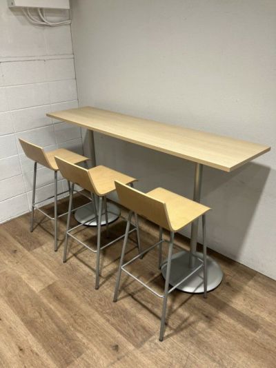 オカムラアルトカフェシリーズ ハイテーブル+チェア5点セット 商品画像1