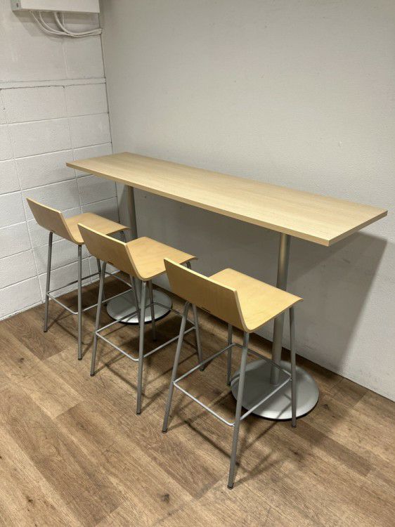 オカムラアルトカフェシリーズ ハイテーブル+チェア5点セット 商品画像1