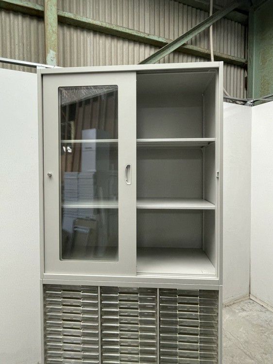 ナイキNWシリーズ ガラススライドクリアケース上下書庫 商品画像7