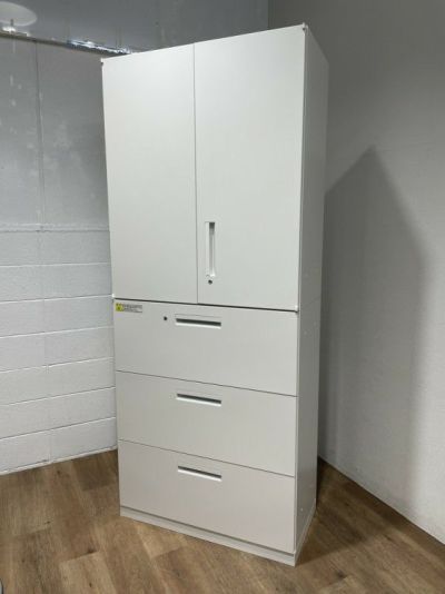 ウチダ（内田洋行）HS(ハイパーストレージ)シリーズ 両開きラテラル上下書庫 商品画像1