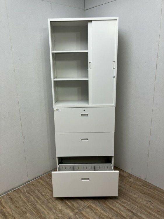 イトーキシンラインシリーズ 3扉引違い・3段ラテラル上下書庫 商品画像4