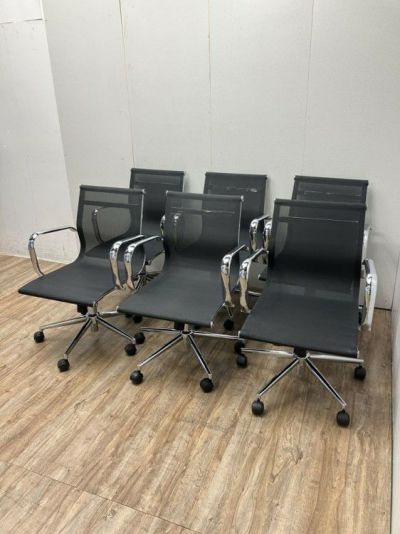井上金庫ミーティングチェア 6脚セット 商品画像1