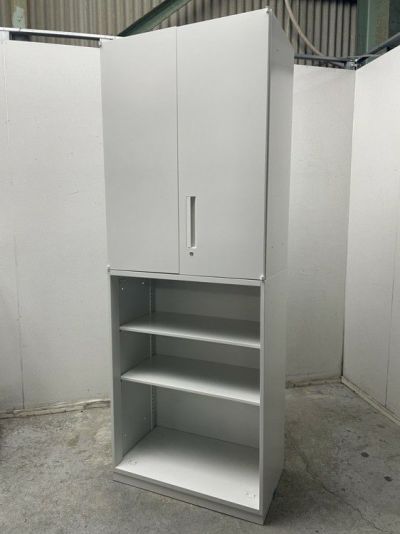ウチダ（内田洋行）HS(ハイパーストレージ)シリーズ 両開きオープン上下書庫 商品画像1