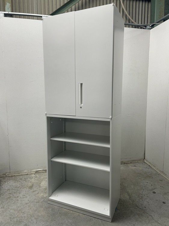 ウチダ（内田洋行）HS(ハイパーストレージ)シリーズ 両開きオープン上下書庫 商品画像1