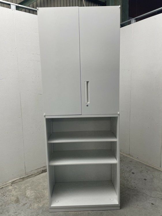 ウチダ（内田洋行）HS(ハイパーストレージ)シリーズ 両開きオープン上下書庫 商品画像2