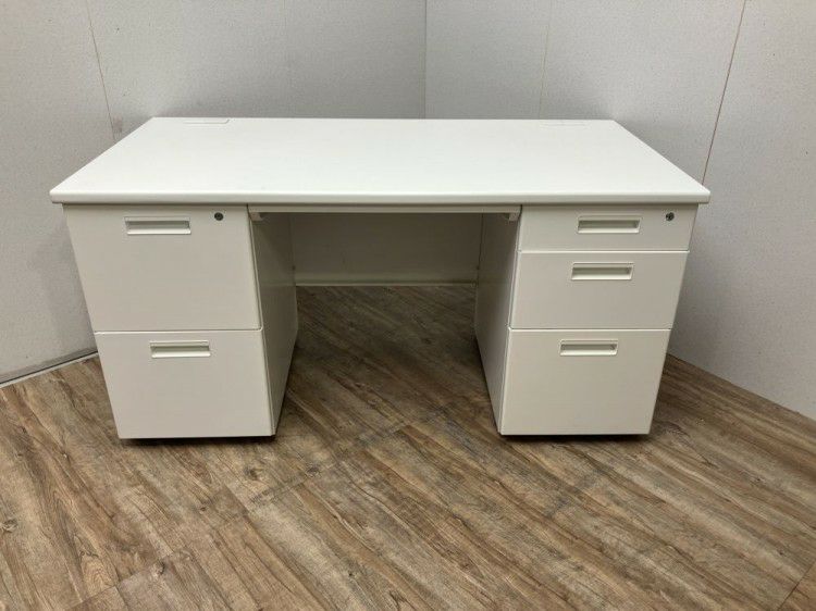 井上金庫1400両袖デスク 商品画像1