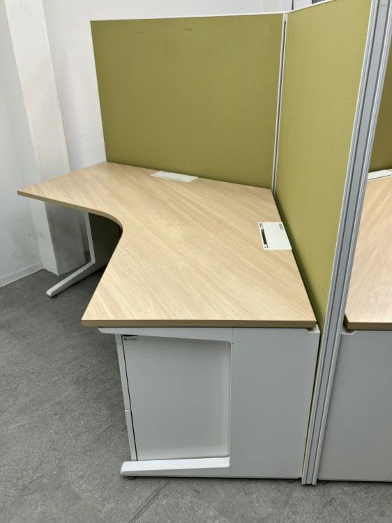 イトーキインステートシリーズ 3人用ブーメランデスク+ワゴンセット 商品画像5